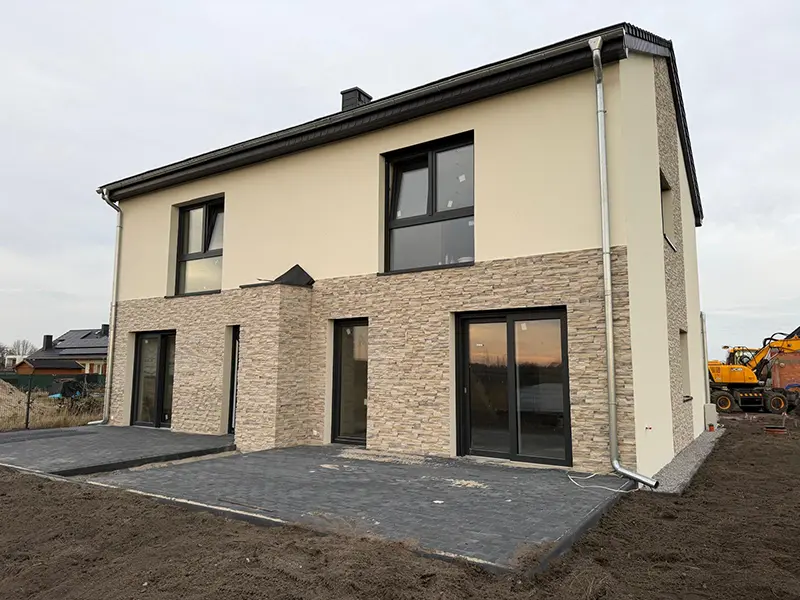 dom-blizniak-opole dom w zabudowie bliźniaczej zbudowany przez DM lokum